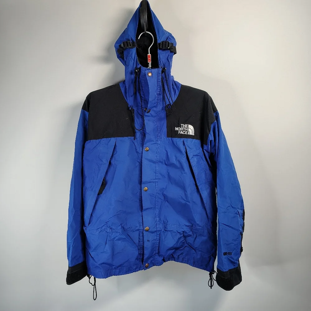 VINTAGE‎ The North Face Mountain Guide Jacket Blue Black Gortex Mens